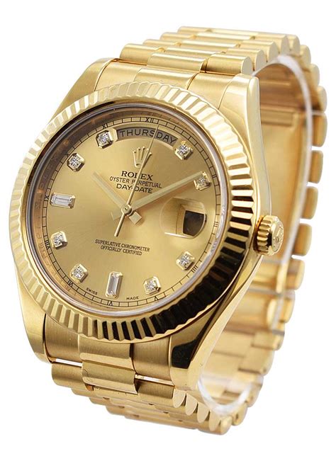 pre owned rolex president gold|rolex gold presidential watch price.